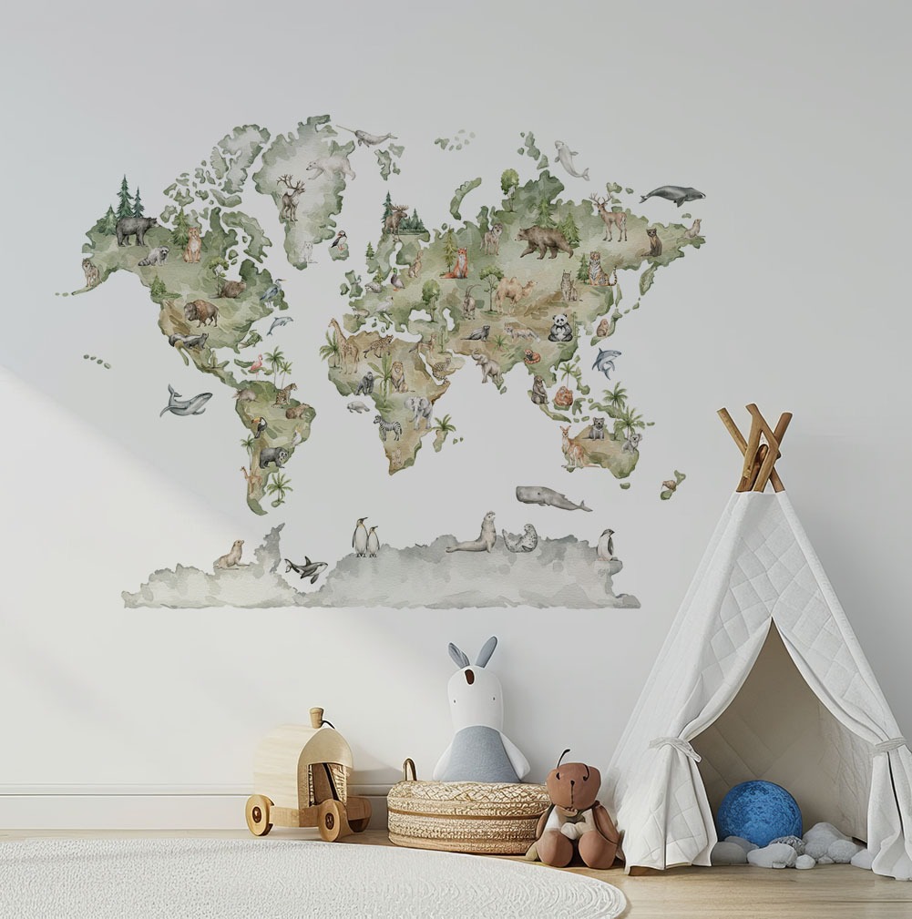 Majestic Animals Map Decal