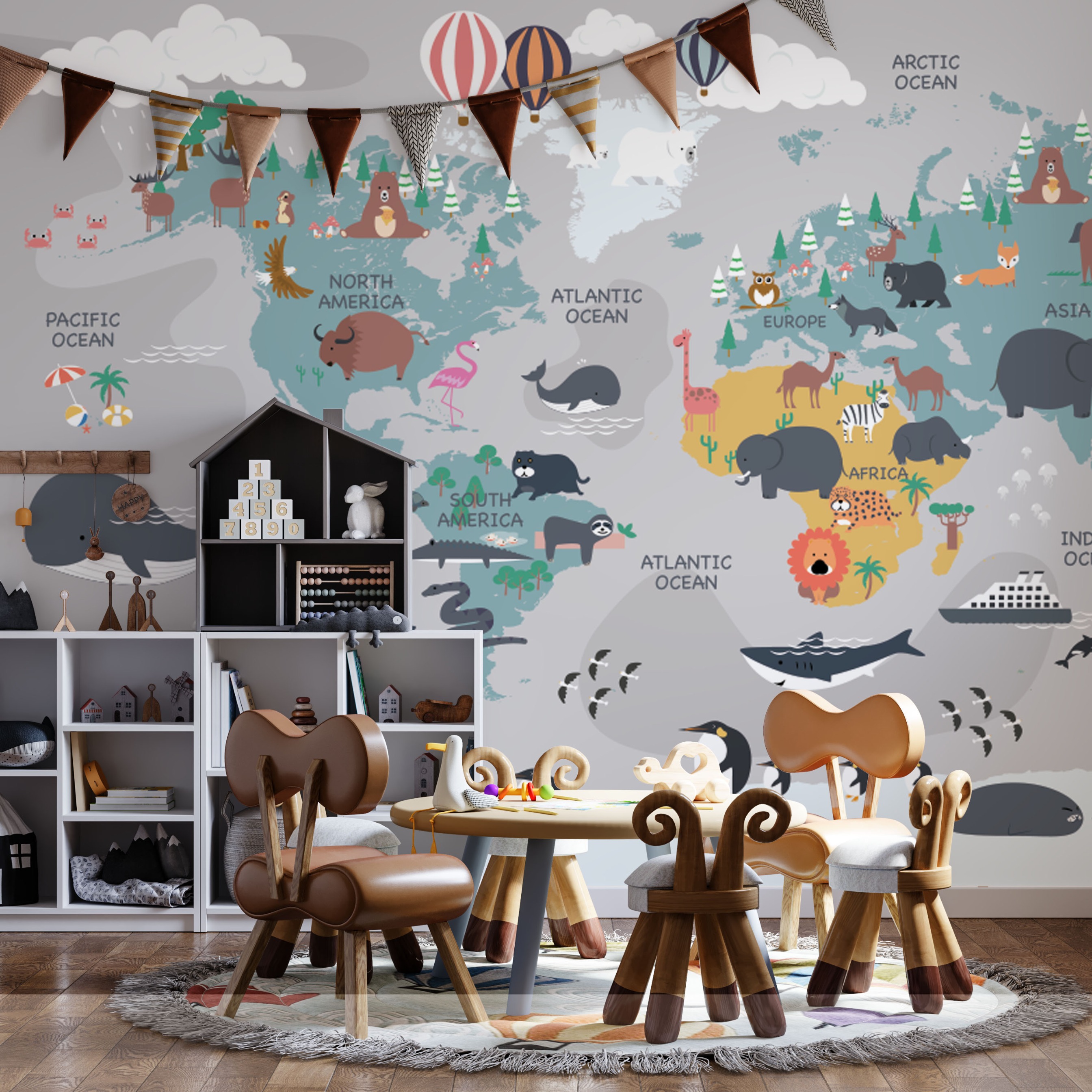 Kaja Walls Official Website - Animals Teritorry Map Wallpaper