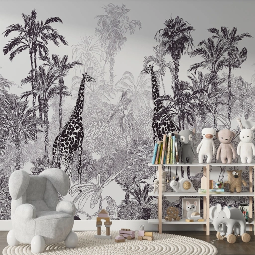 Image of Forest Sketch Wallpaper