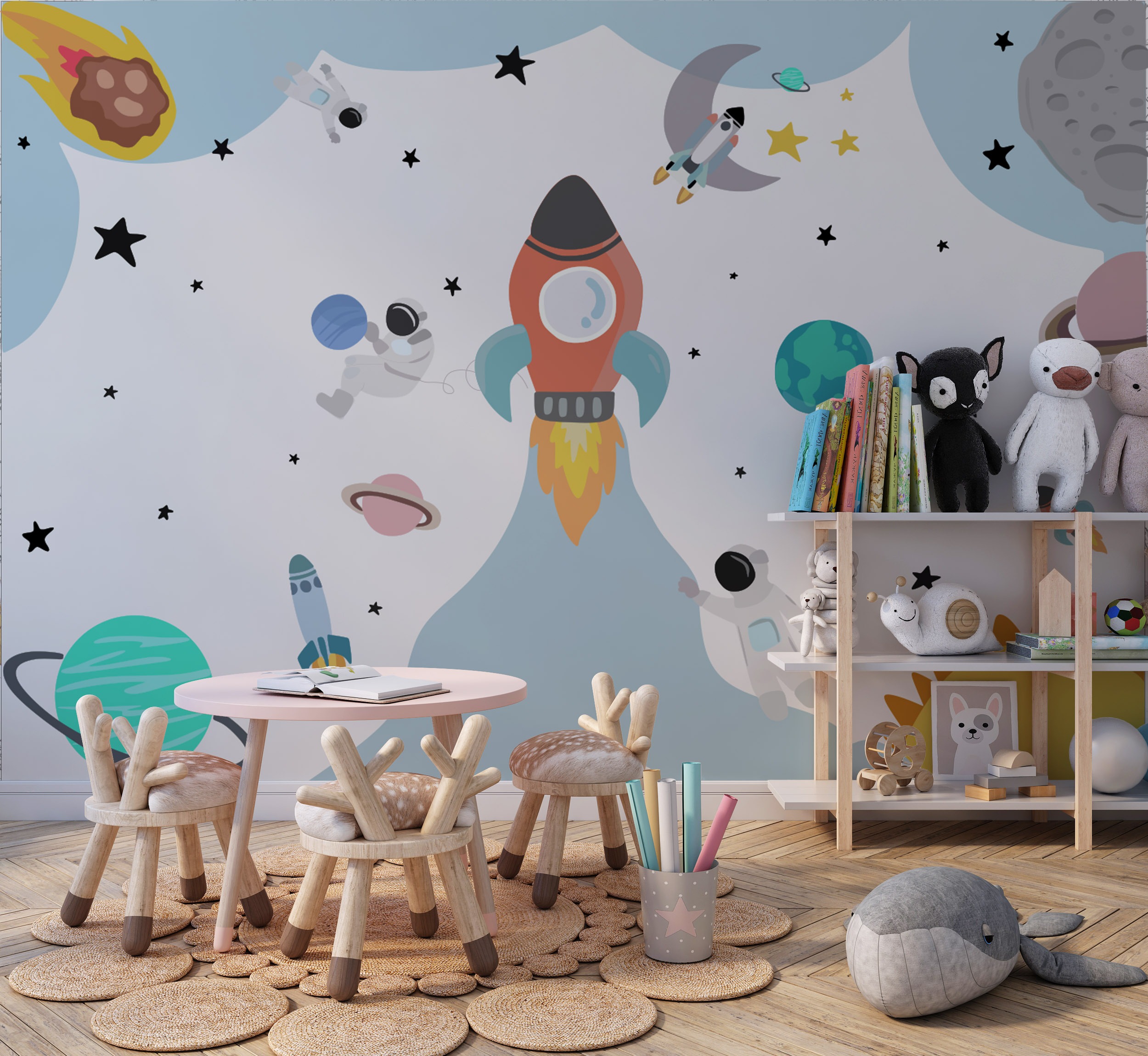Planet Patrol Wallpaper Mural