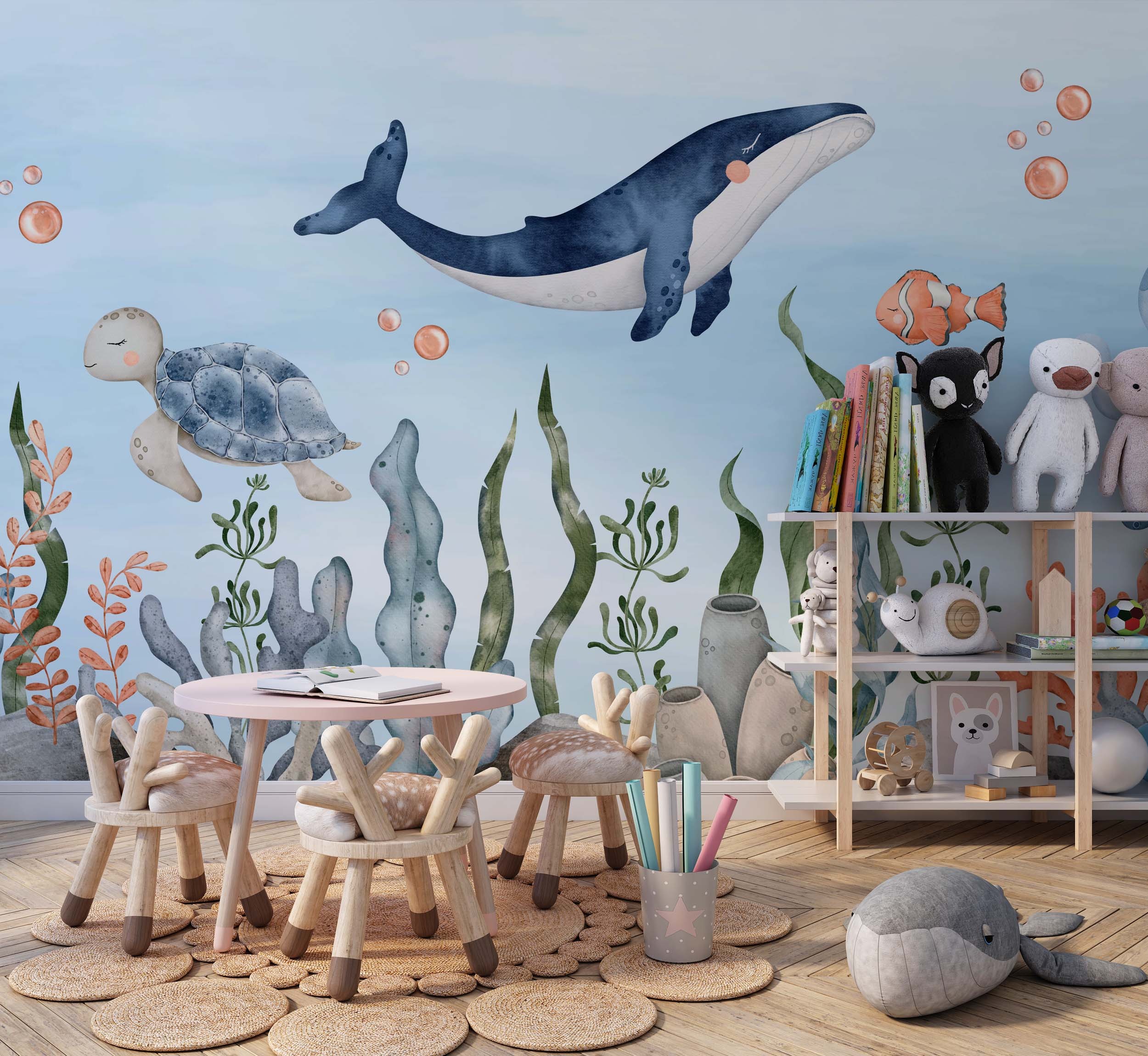 Ocean Whimsy Wallpaper Mural