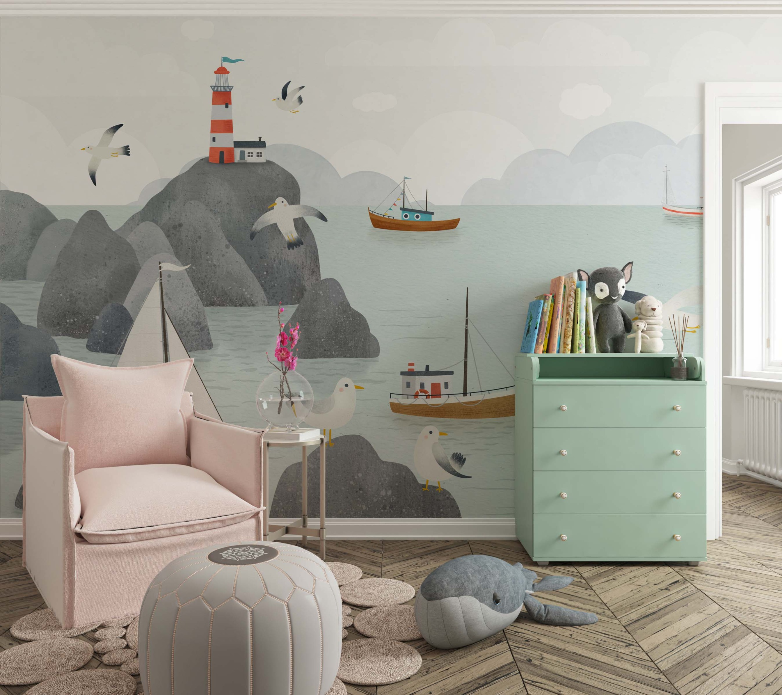 Coastal Calm Wallpaper Mural