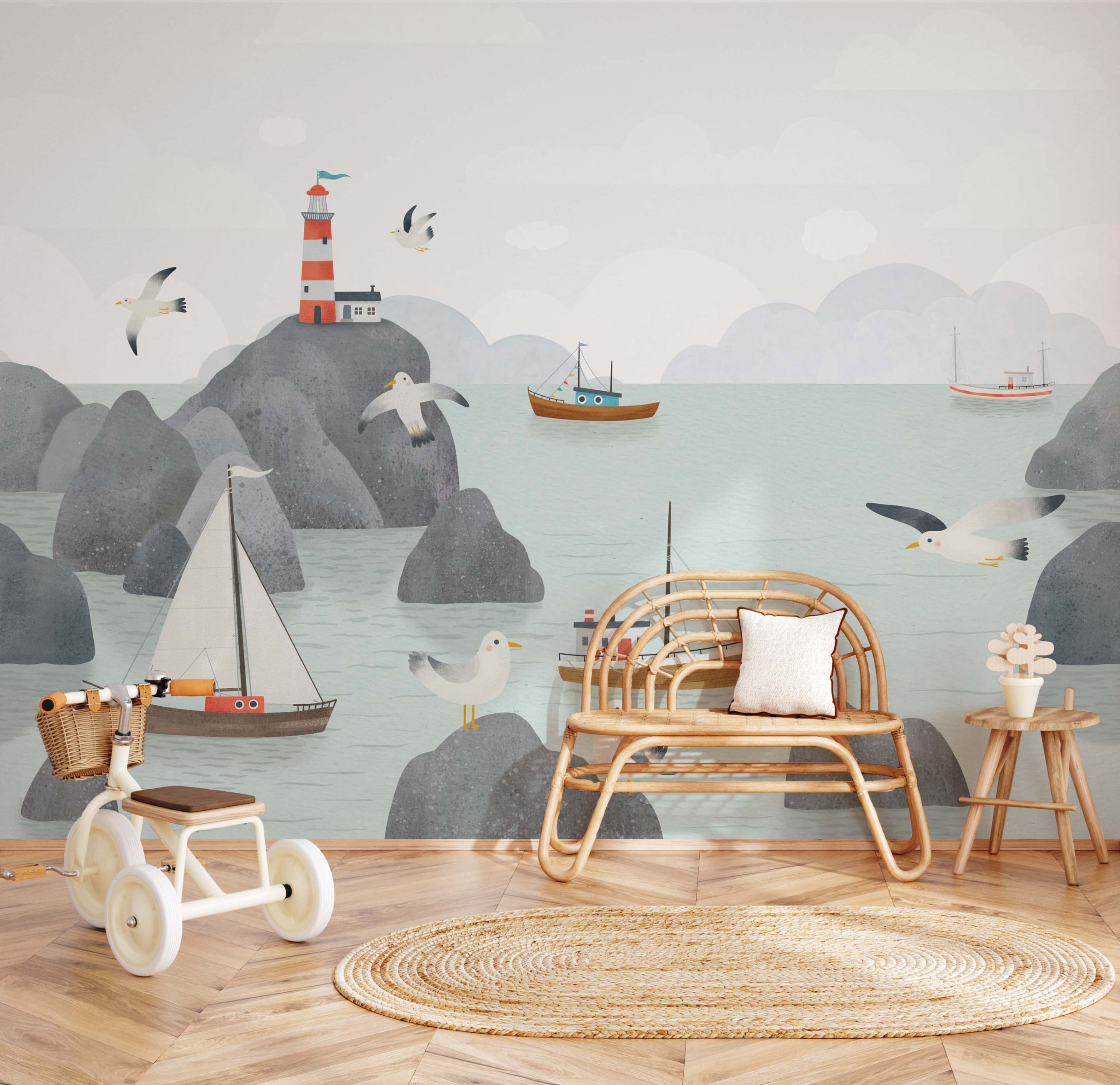 Coastal Calm Wallpaper Mural