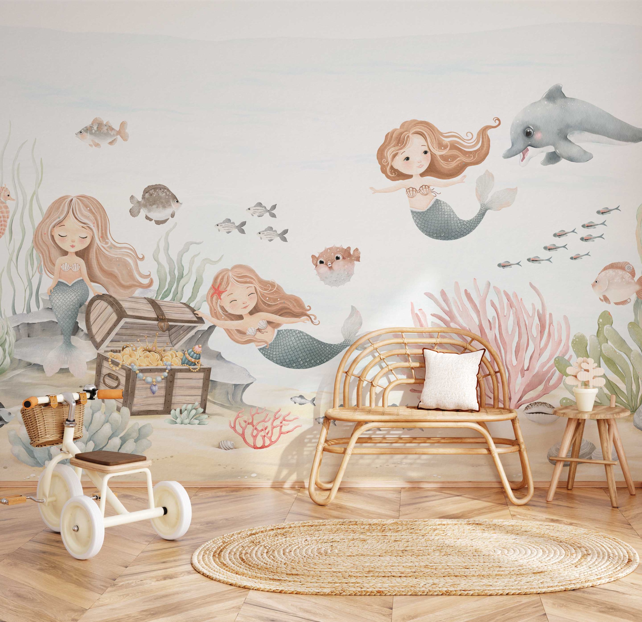 Mermaid Cove Wallpaper Mural