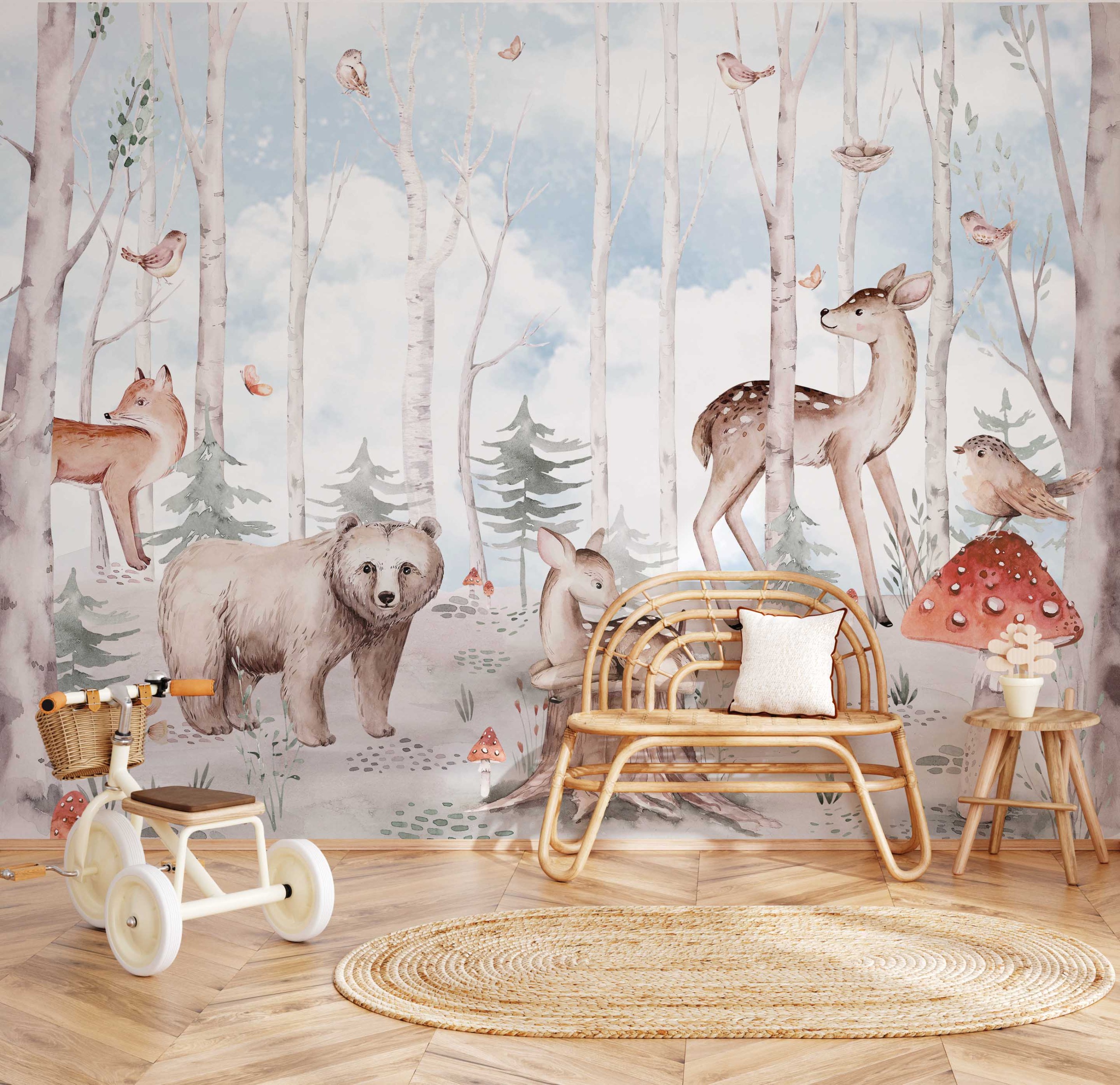 Tender Timber Wallpaper Mural
