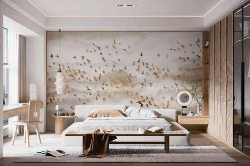 Image of Golden Wings Wallpaper