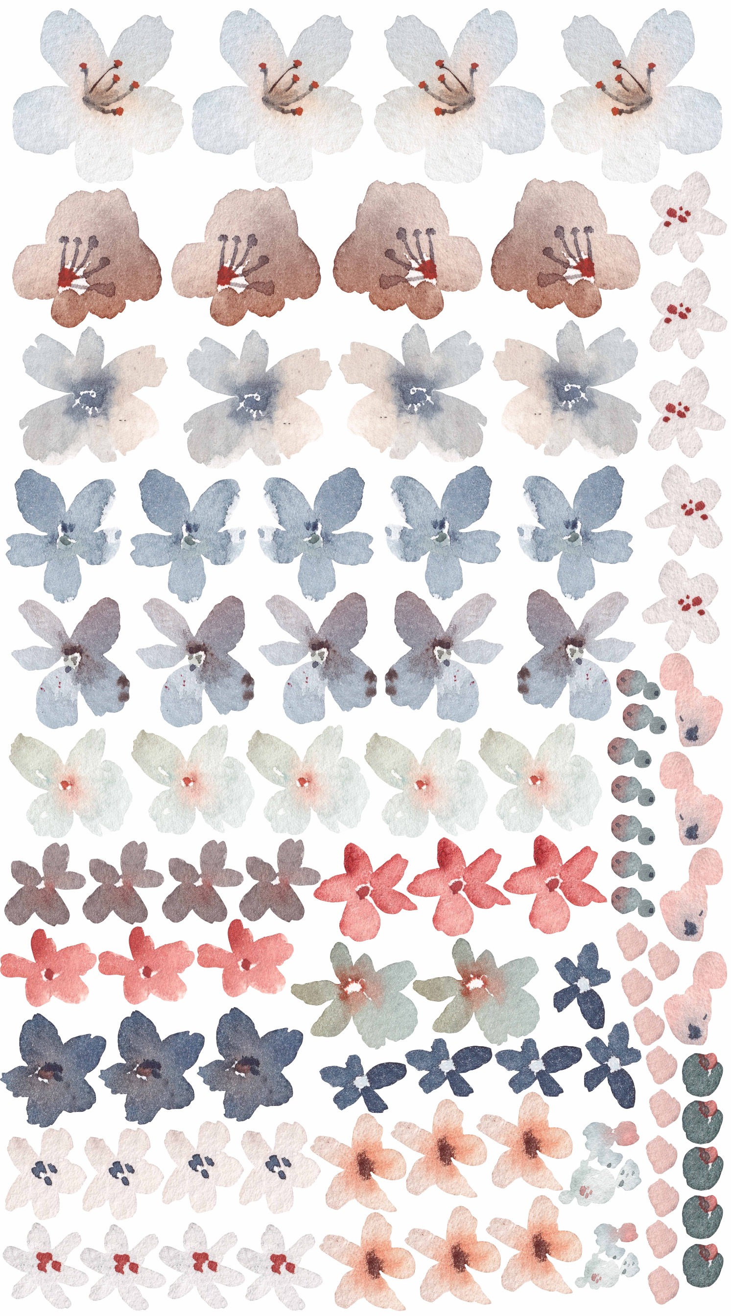 Rustic Flowery Decal