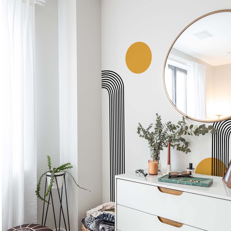 Arch Circle Minimalist Decal