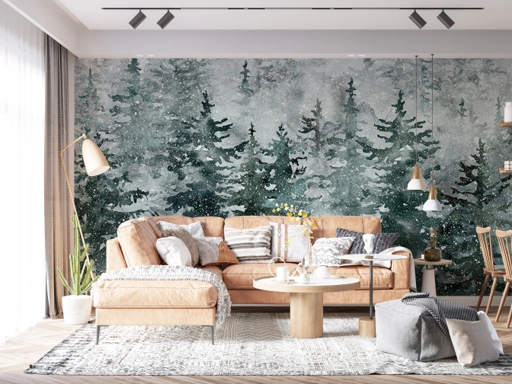 Image of Frosty Wonderland Wallpaper