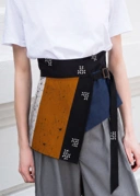 Obi Yeri Batik Mix Jeans Waist Wrap Wanita by Riskavebrie