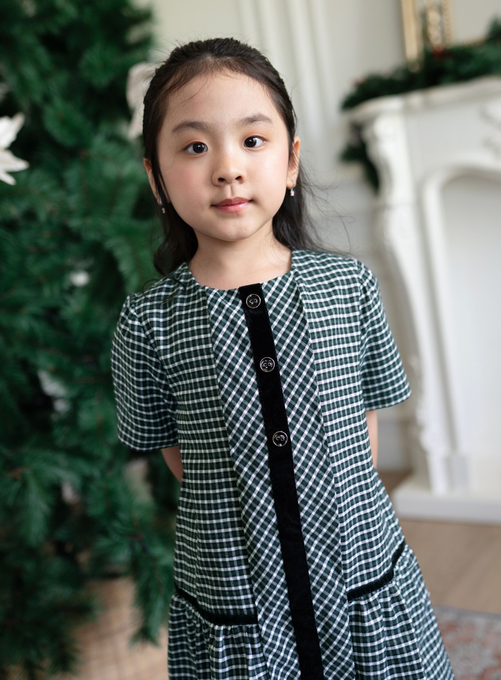 Marrie Button Dress & Mitchell Shirt