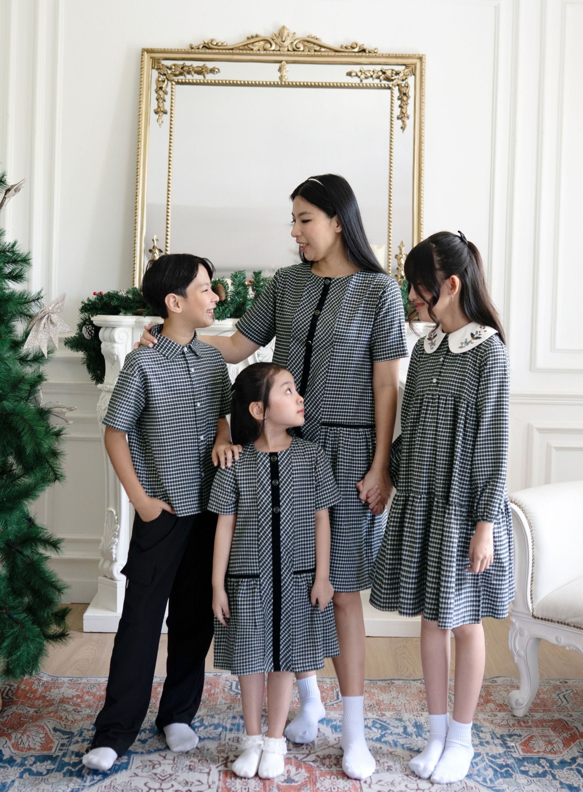 Marrie Button Dress & Mitchell Shirt