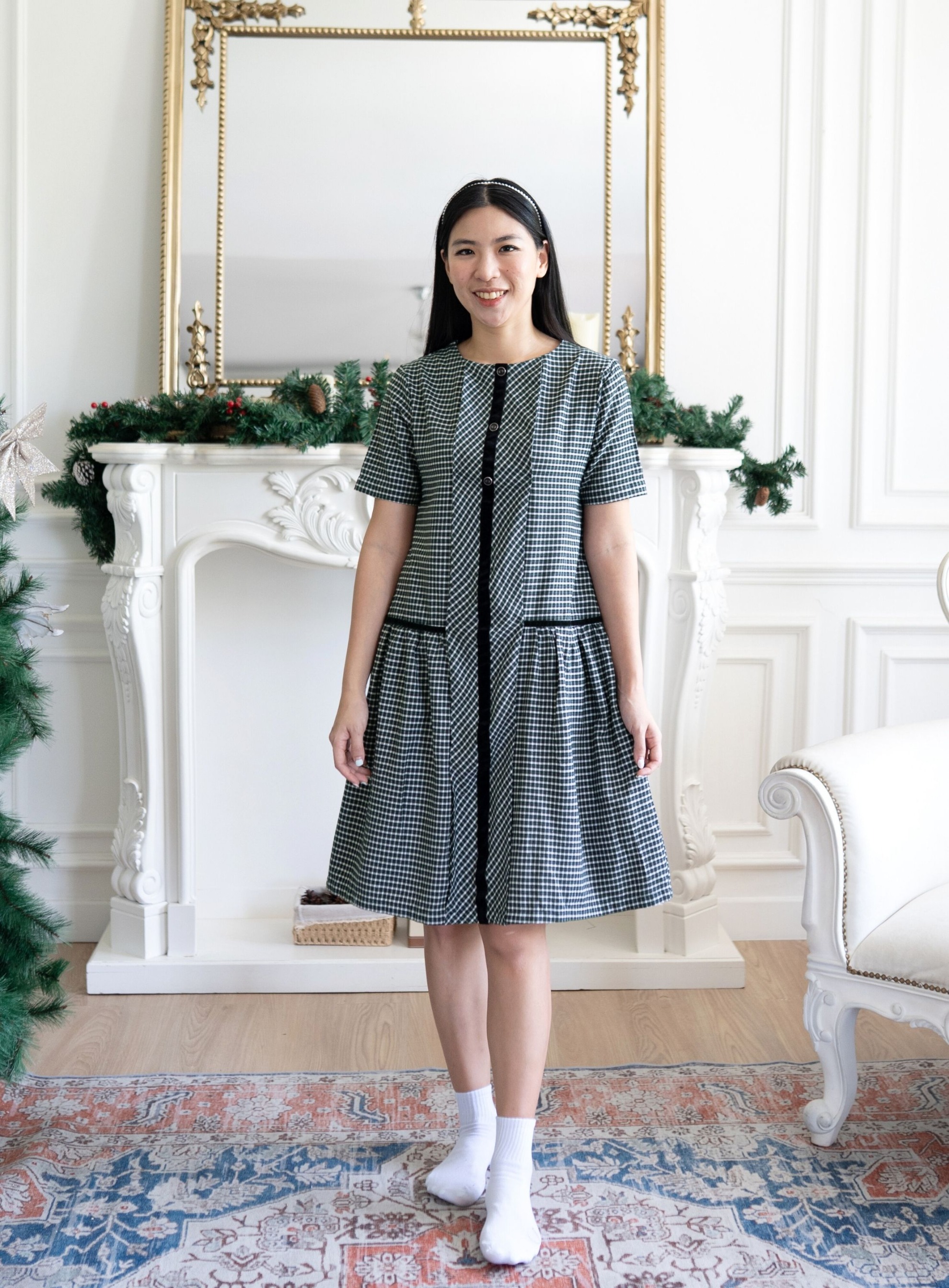 Marrie Button Dress & Mitchell Shirt