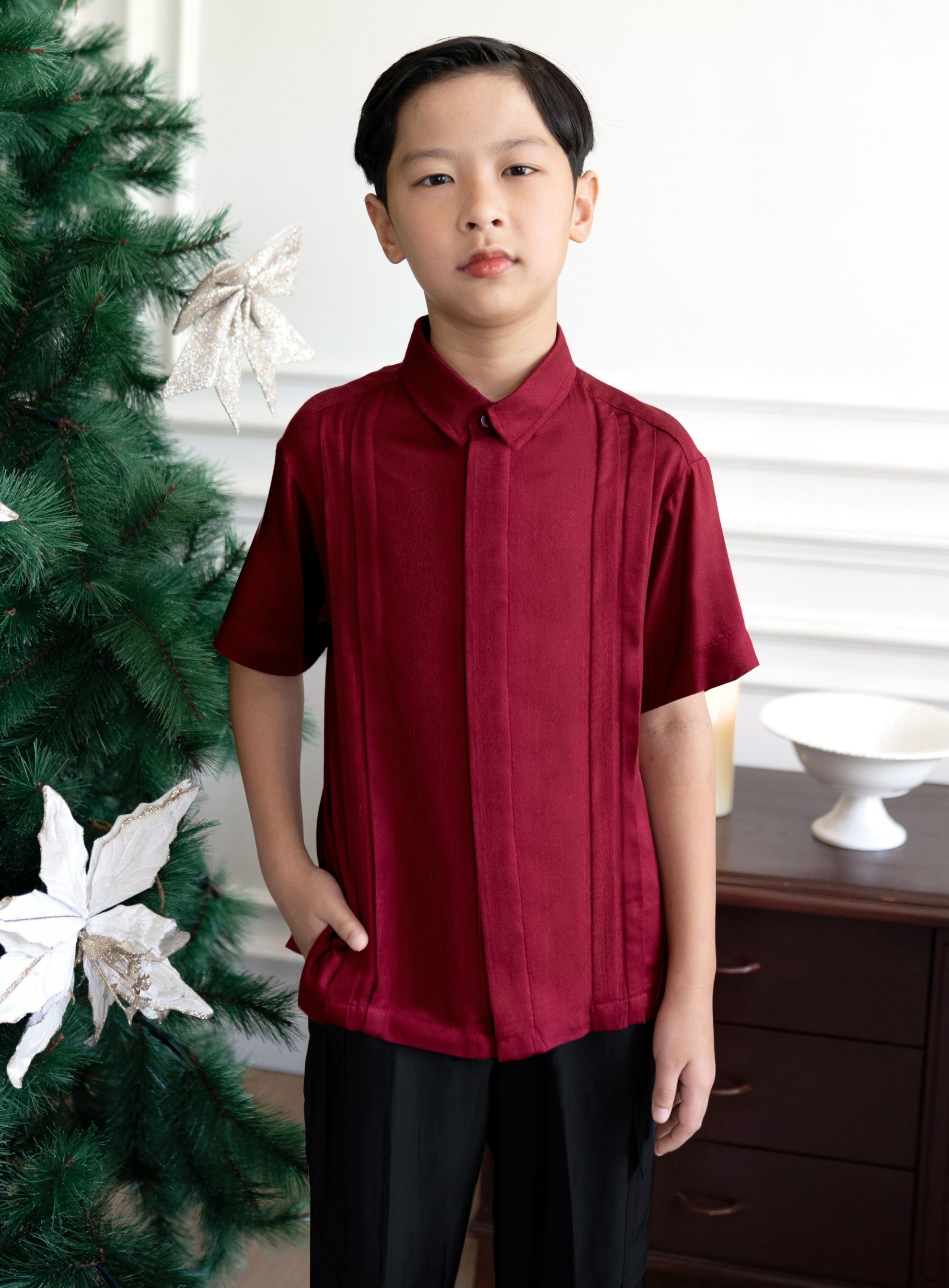 Madisson Embroidery Collar Dress & Mason Shirt
