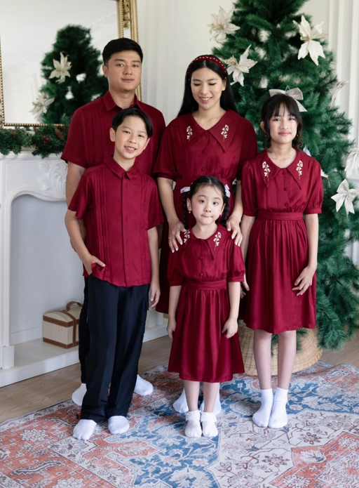 Image of Madisson Embroidery Collar Dress & Mason Shirt