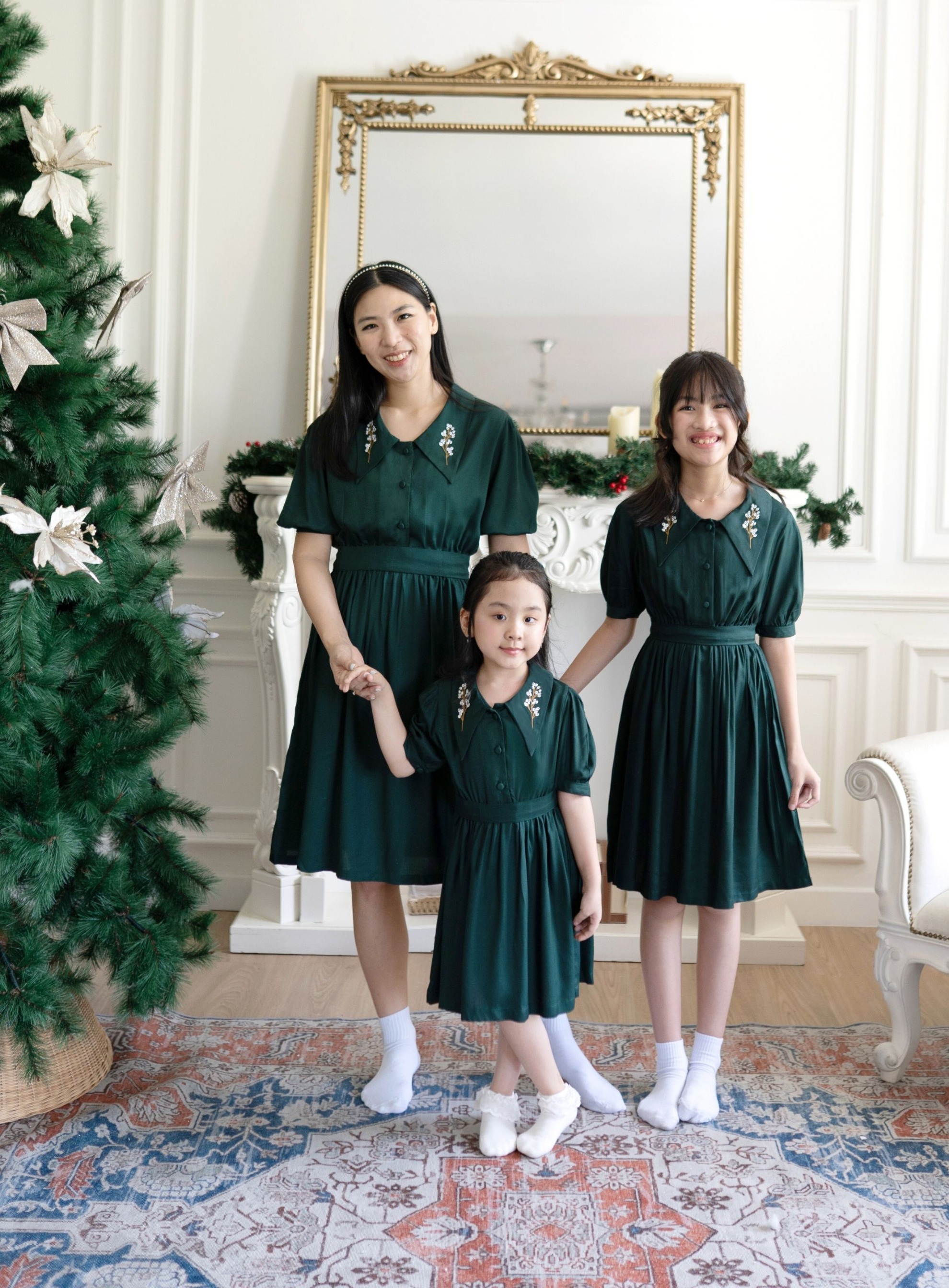 Madisson Embroidery Collar Dress & Mason Shirt