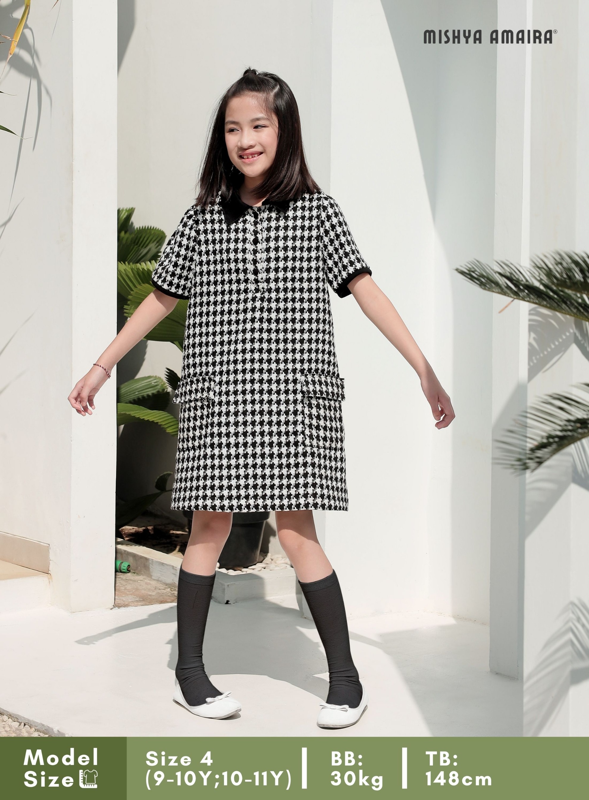 Jasmine Houndstooth Dress