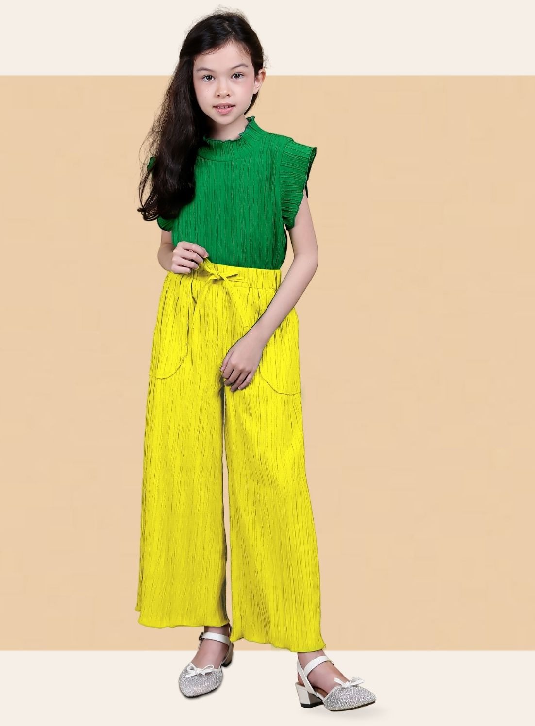 Textured Trousers Pants