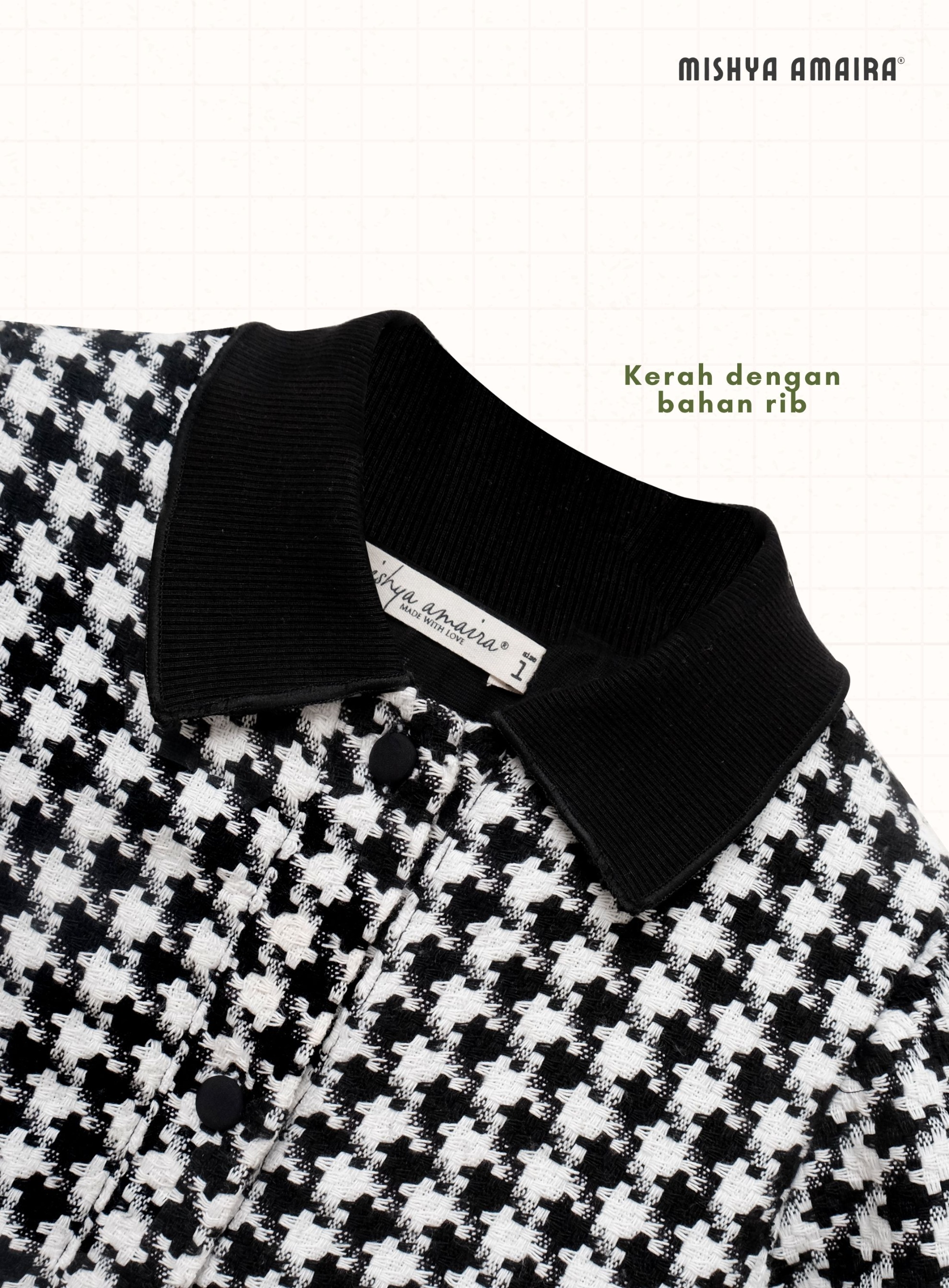 Jasmine Houndstooth Dress
