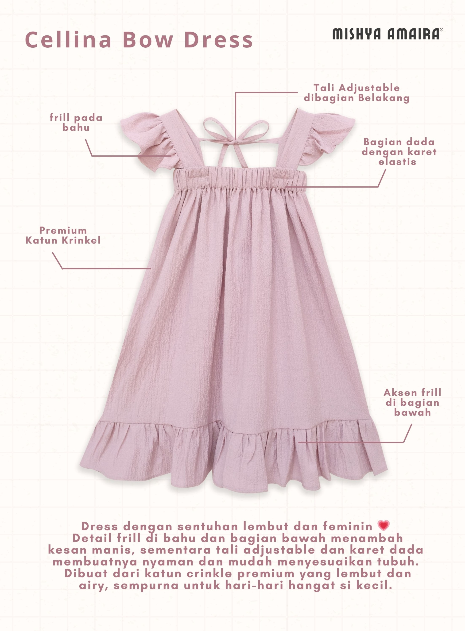 Cellina Bow Dress