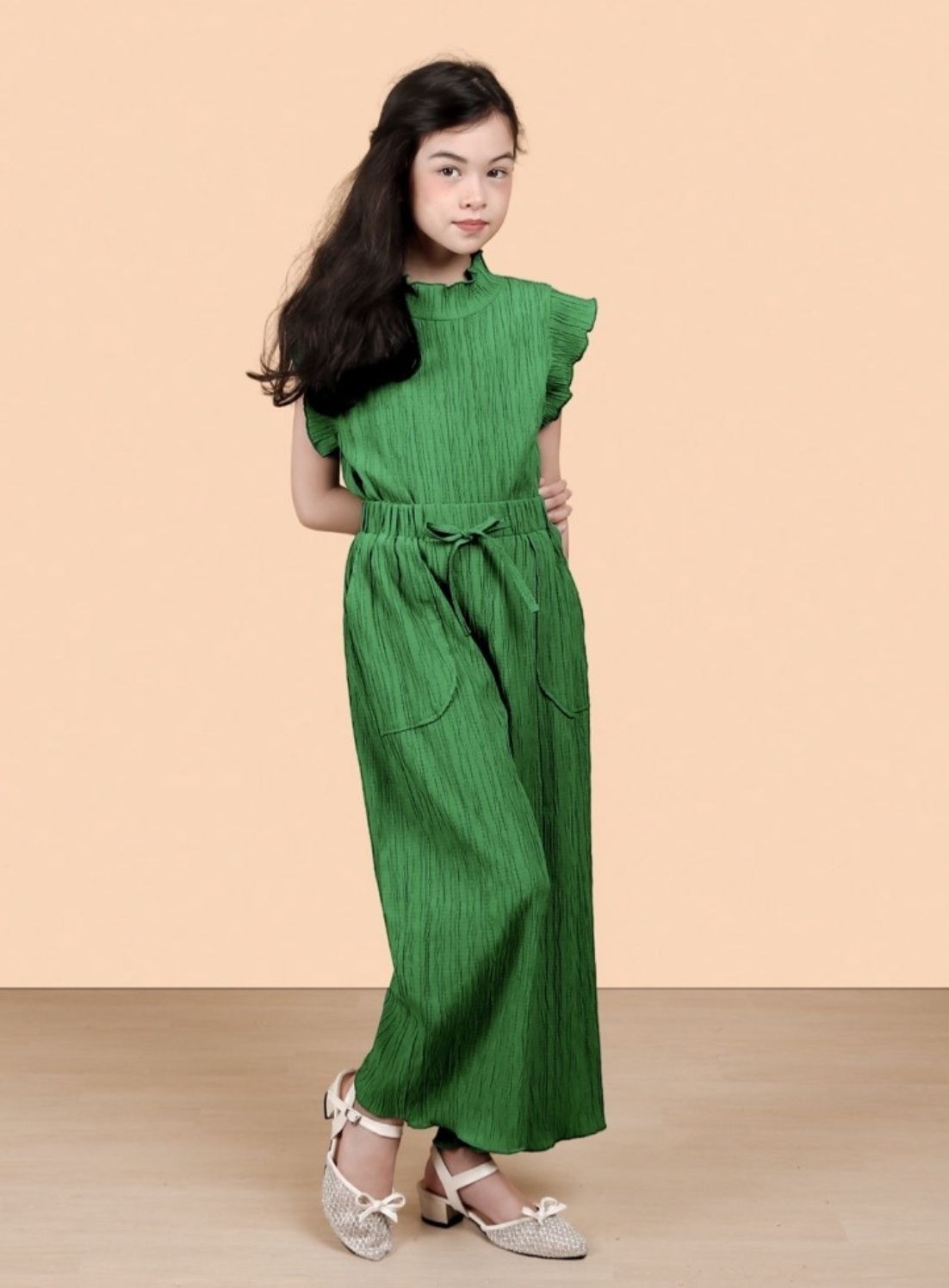Textured Trousers Pants