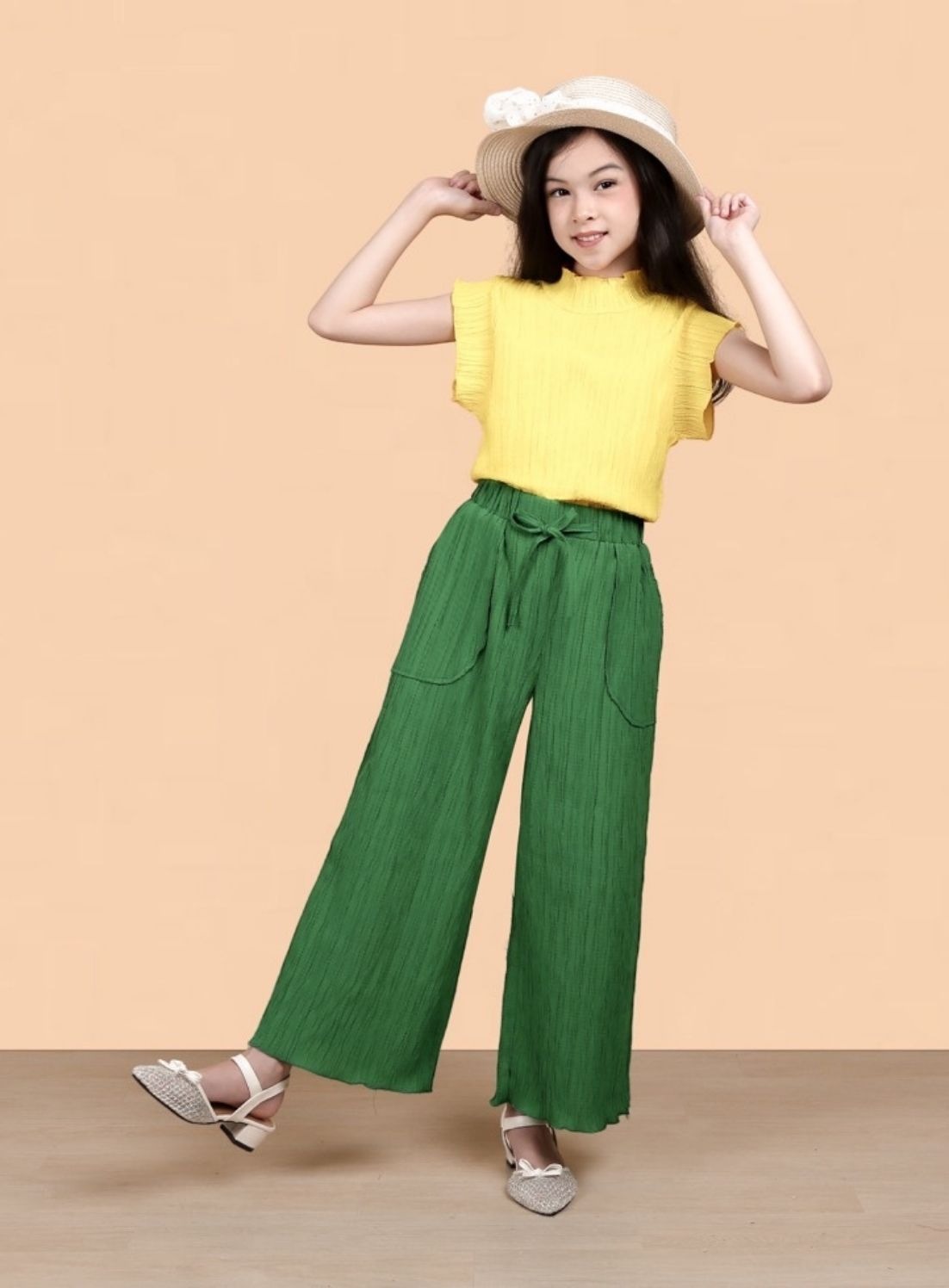 Textured Trousers Pants