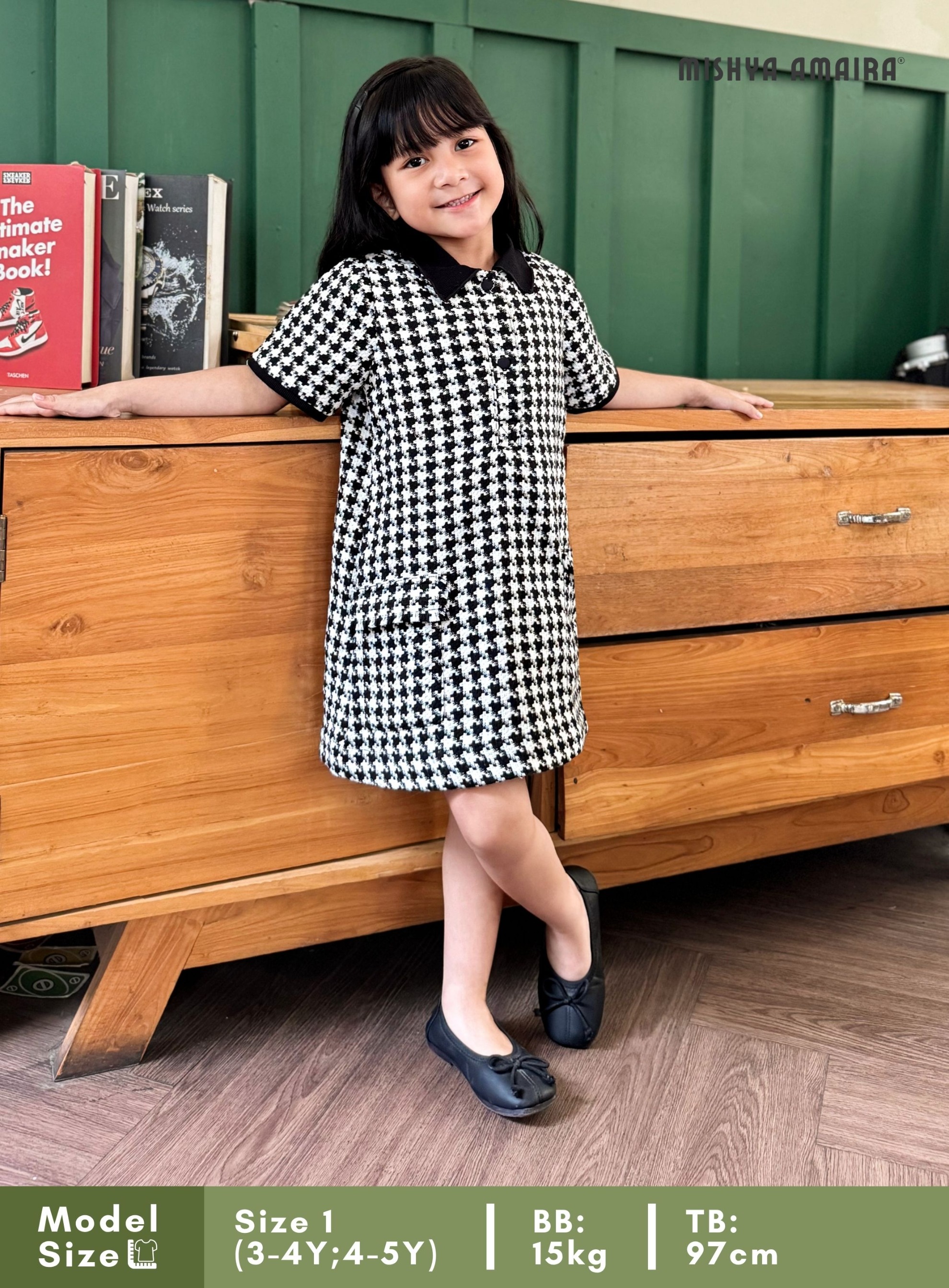 Jasmine Houndstooth Dress