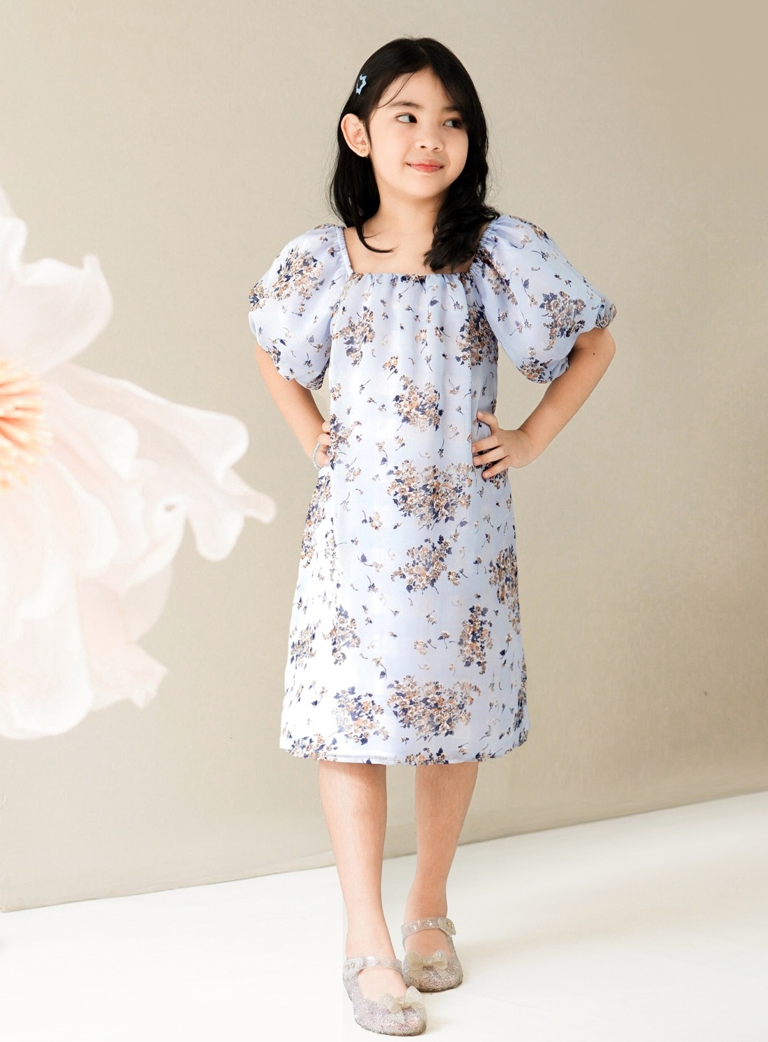 BlueBell Puff Dress