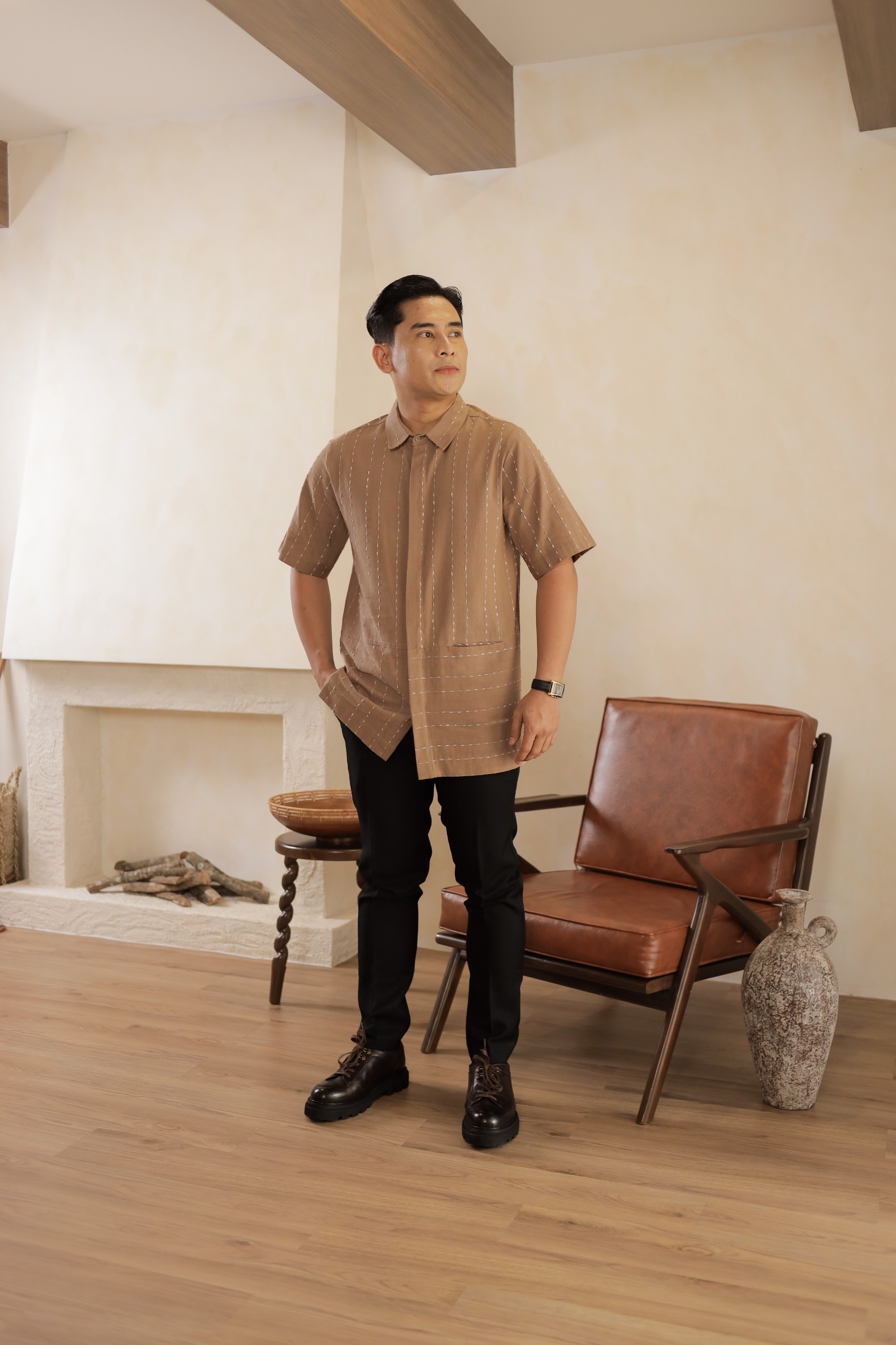Samira Striped Dress & Sameer Kurta