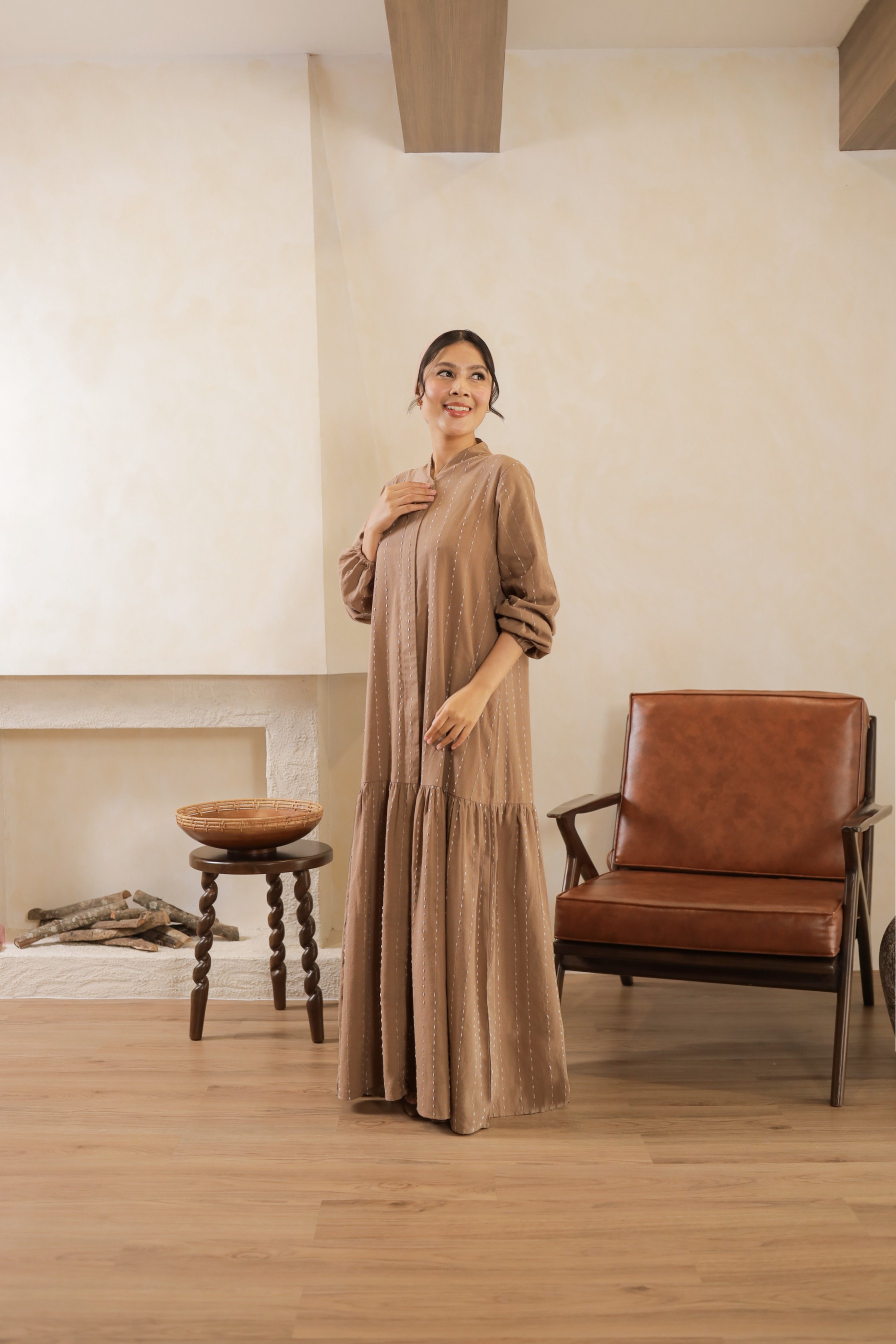Samira Striped Dress & Sameer Kurta