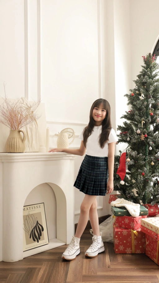 Image of Farra Plaid Skort
