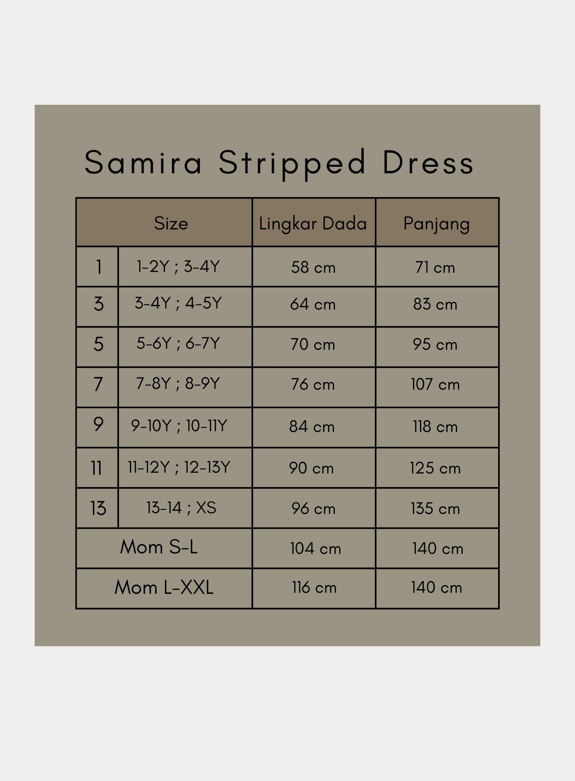 Samira Striped Dress & Sameer Kurta
