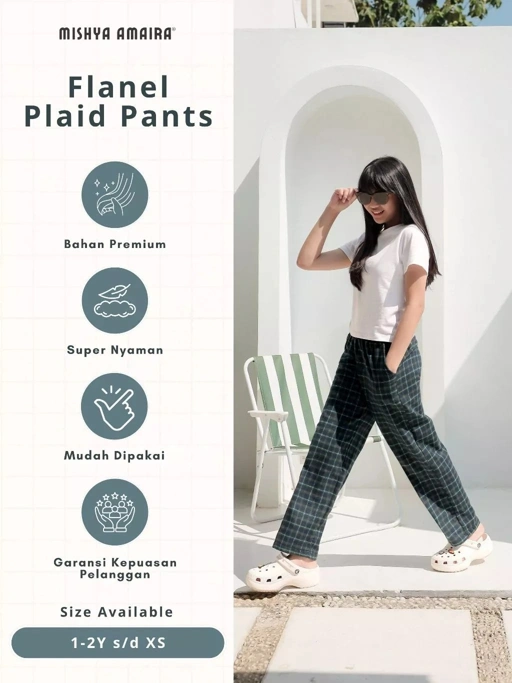 Image of Flanel Plaid Pants