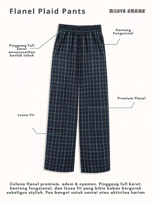 Image of Flanel Plaid Pants