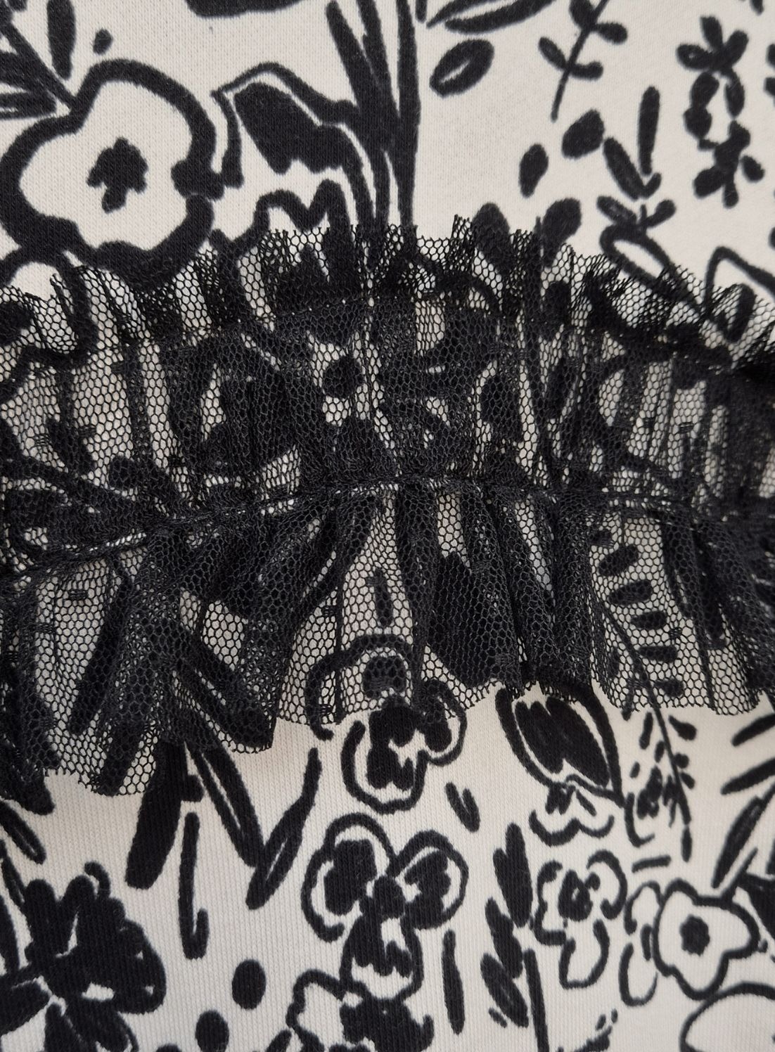Maira Ruffle Tulle Sweater