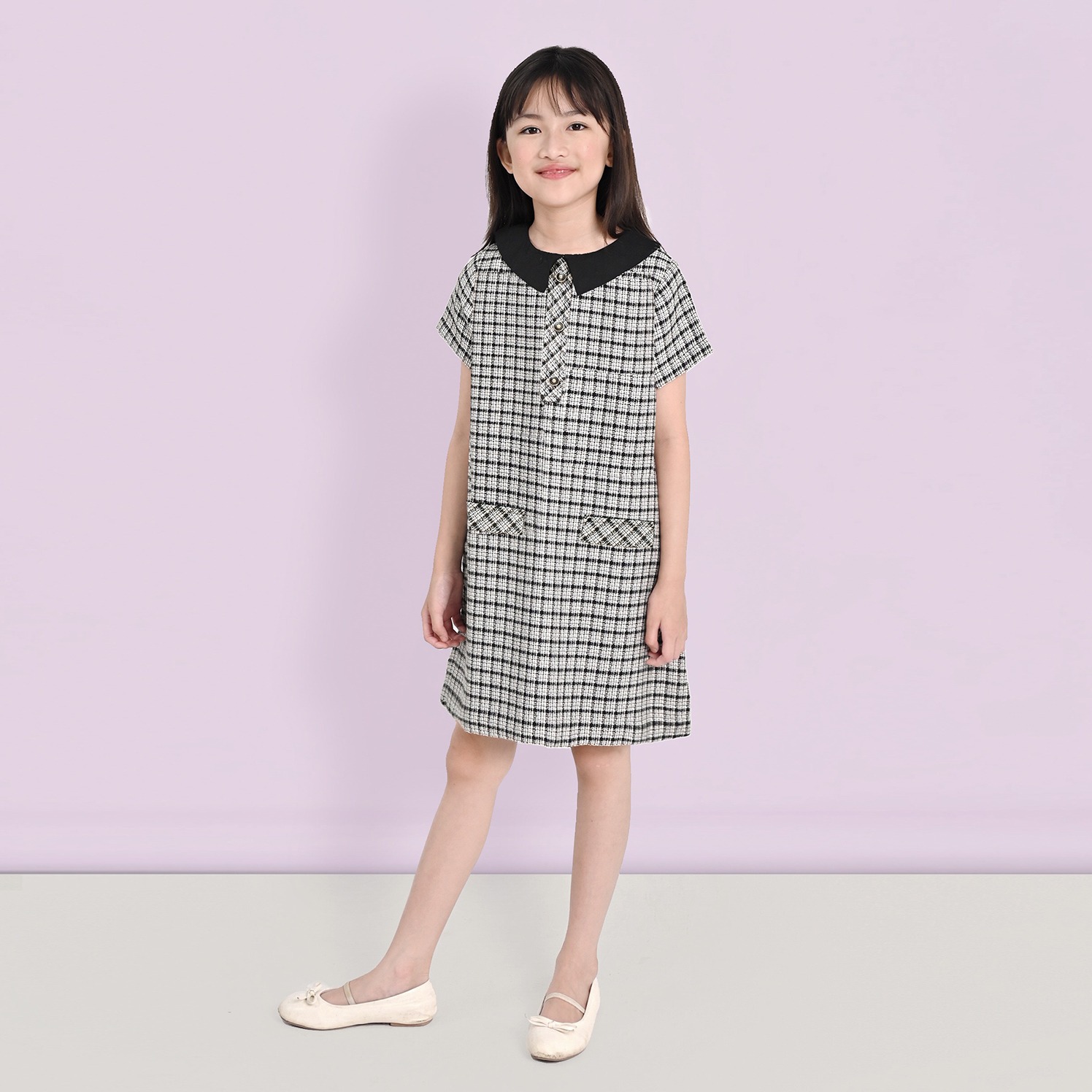 Jjeonda Plaid Dress