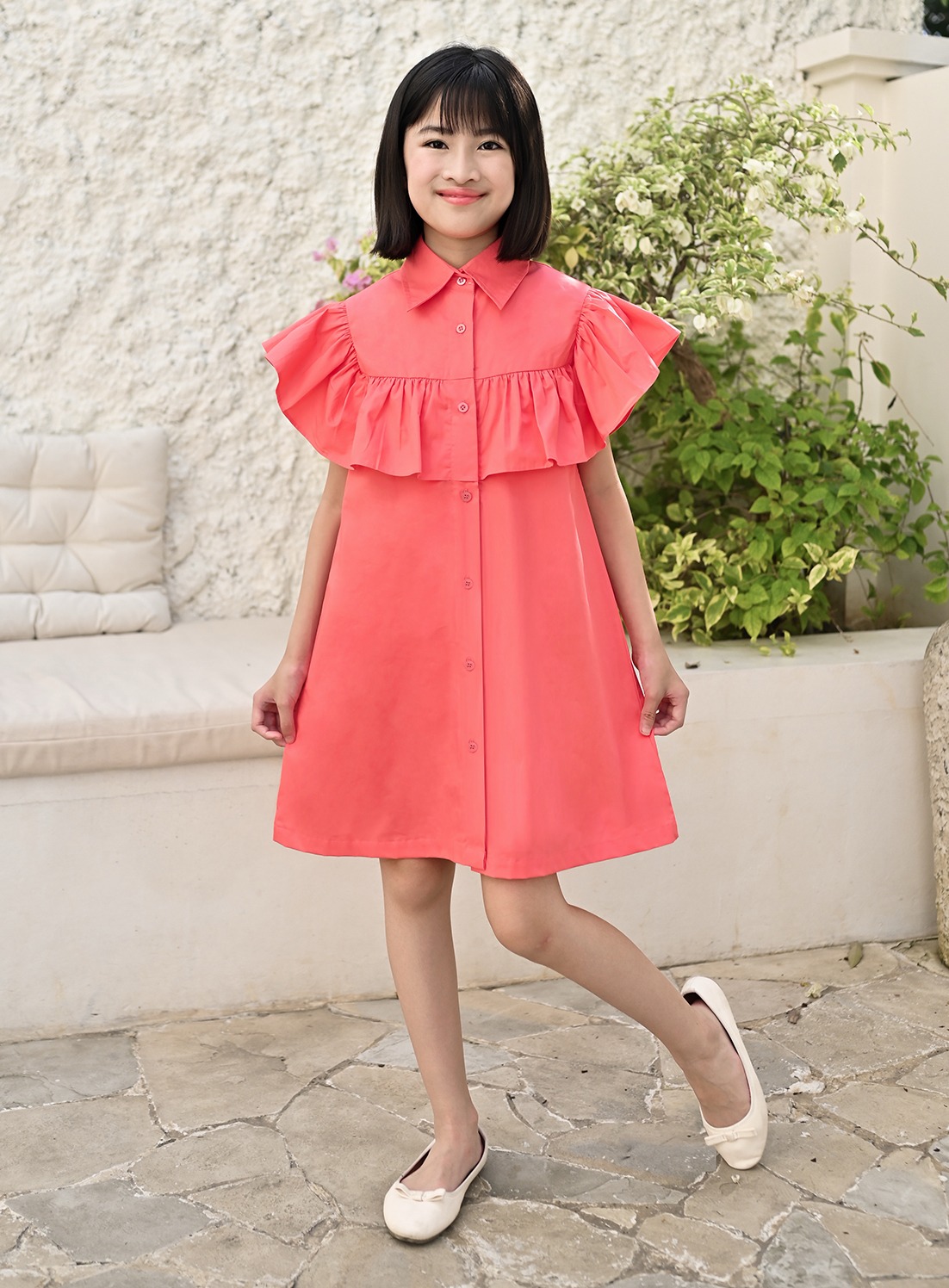 Lunetta Ruffle Dress