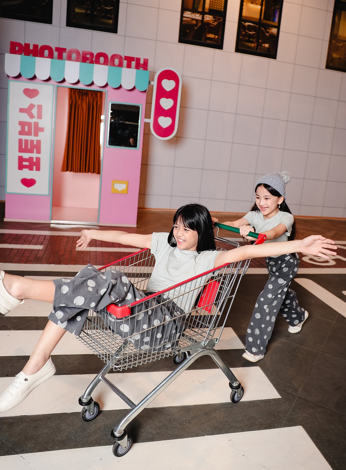 Polka Straight Denim