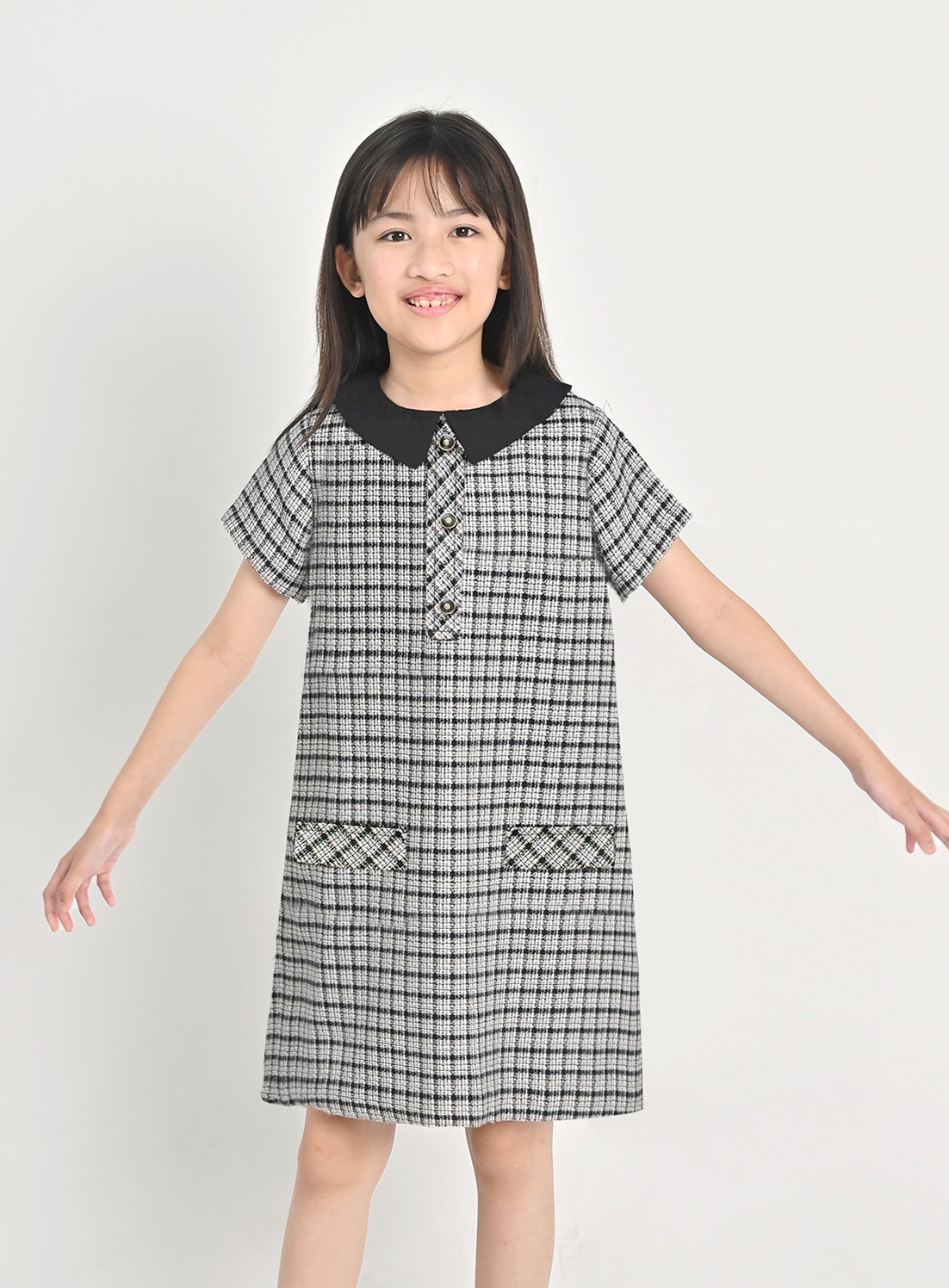 Jjeonda Plaid Dress