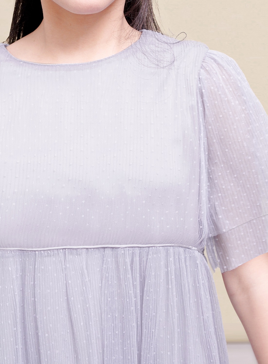Madelynn Pleated Tulle Dress