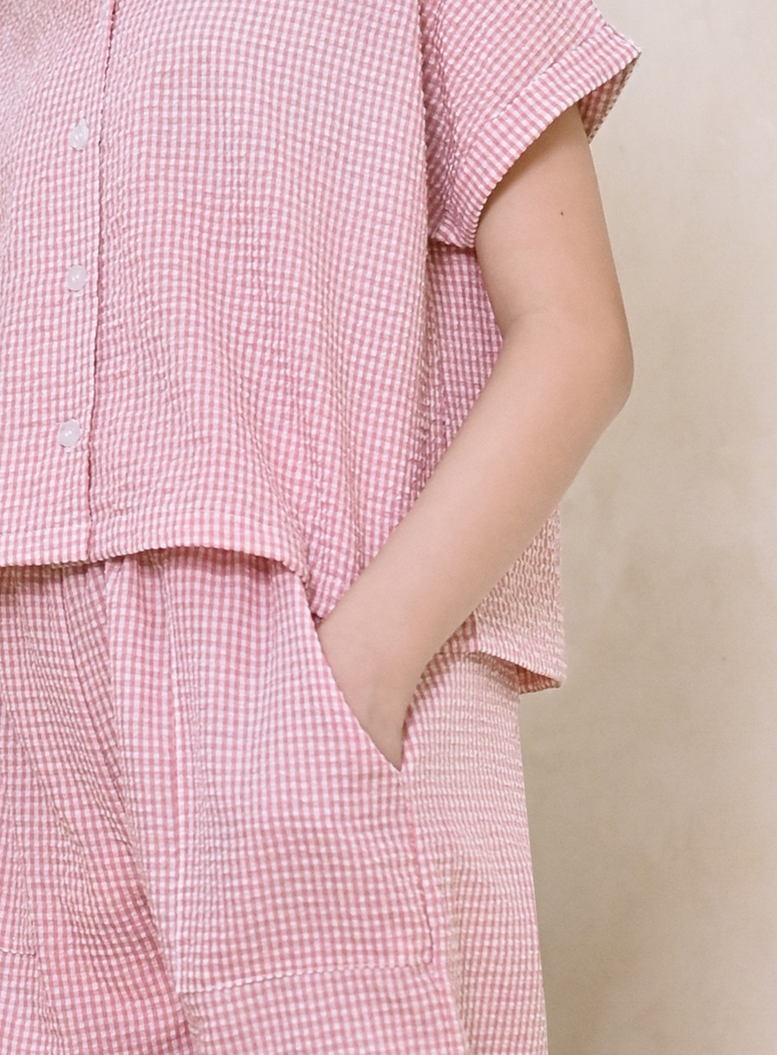 Tessa Tied Plaid Set