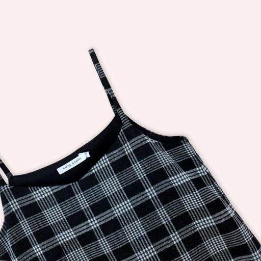 Image of Tank Midi Plaid Dress 