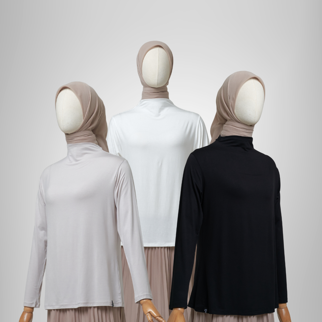 Basic Long Sleeve Aerism cooltech - Inner Manset Kerah Lengan Panjang