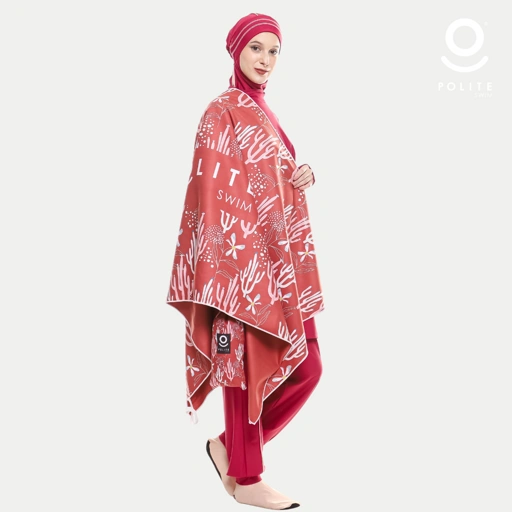 Image of POLITE SWIMMING TOWEL BEAUTIFUL SEA MAROON