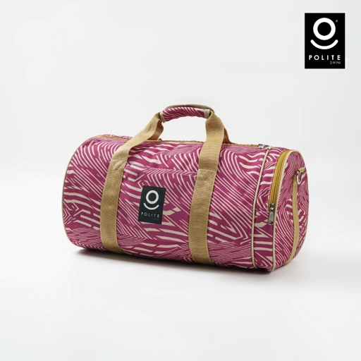 DEFECT DUFFLE BAG ZEBRA MAROON