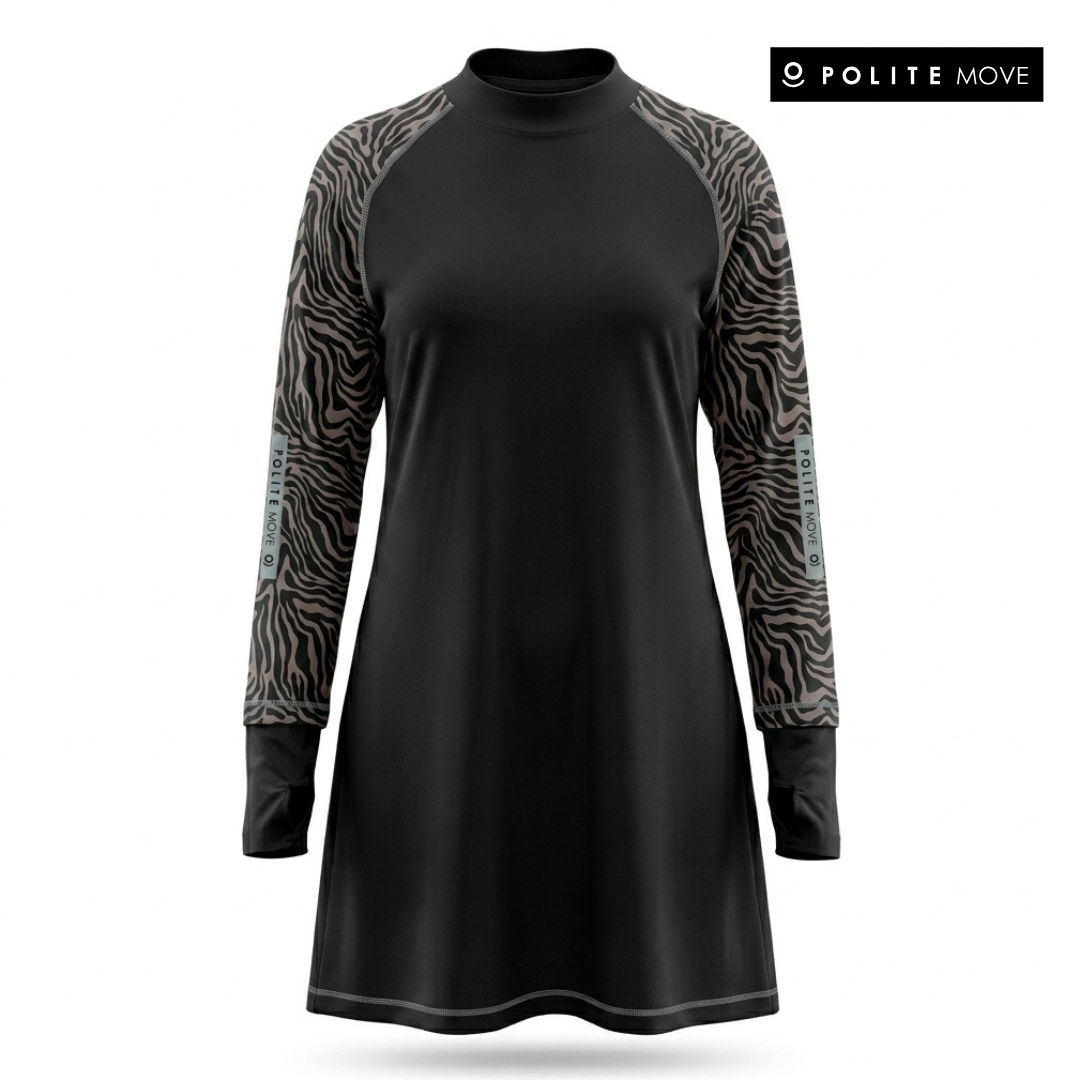 Baju Olahraga Muslimah - PULLTEE ZEBRA