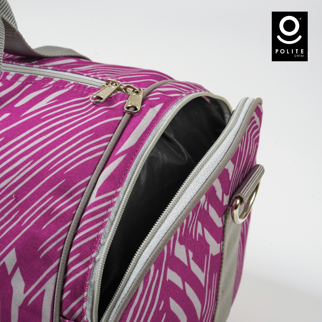 DUFFLE BAG ZEBRA WINE