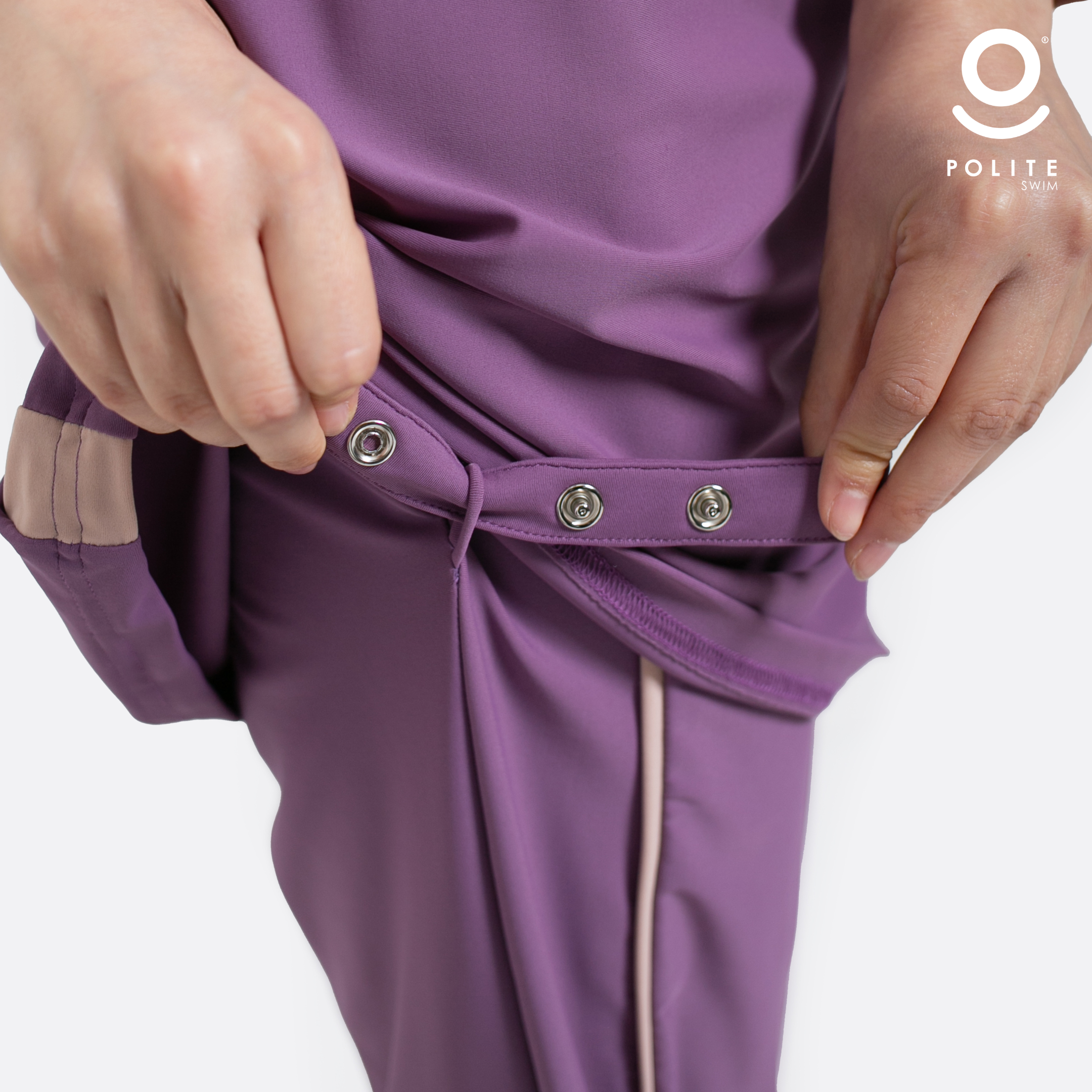 Baju Renang Muslimah Premium Syar'i - 1SHARK IP-CL (IRISH PURPLE - COCKTAIL)