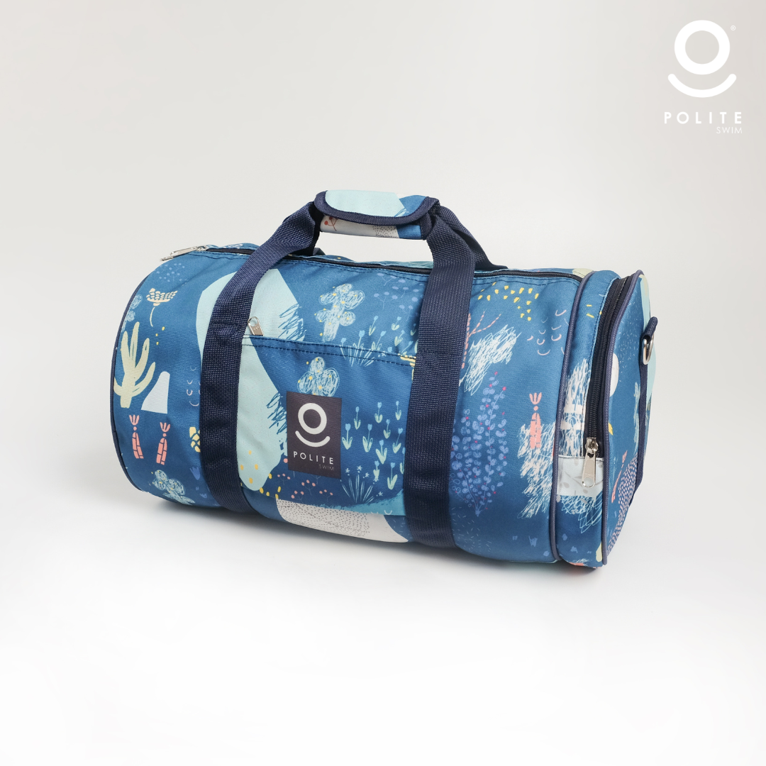 DUFFLE BAG DARK TEAL CORAL REEFS