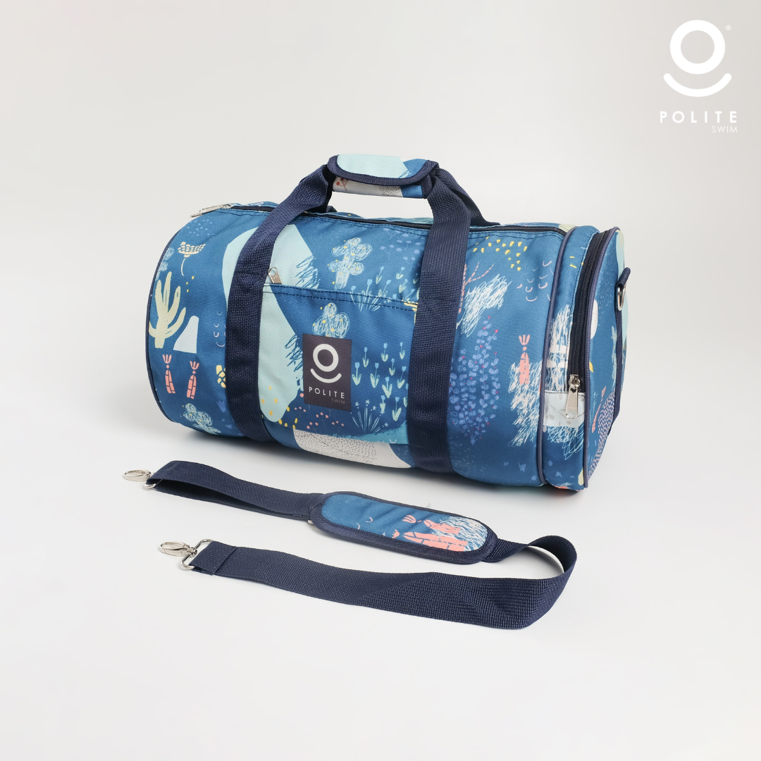 DUFFLE BAG DARK TEAL CORAL REEFS